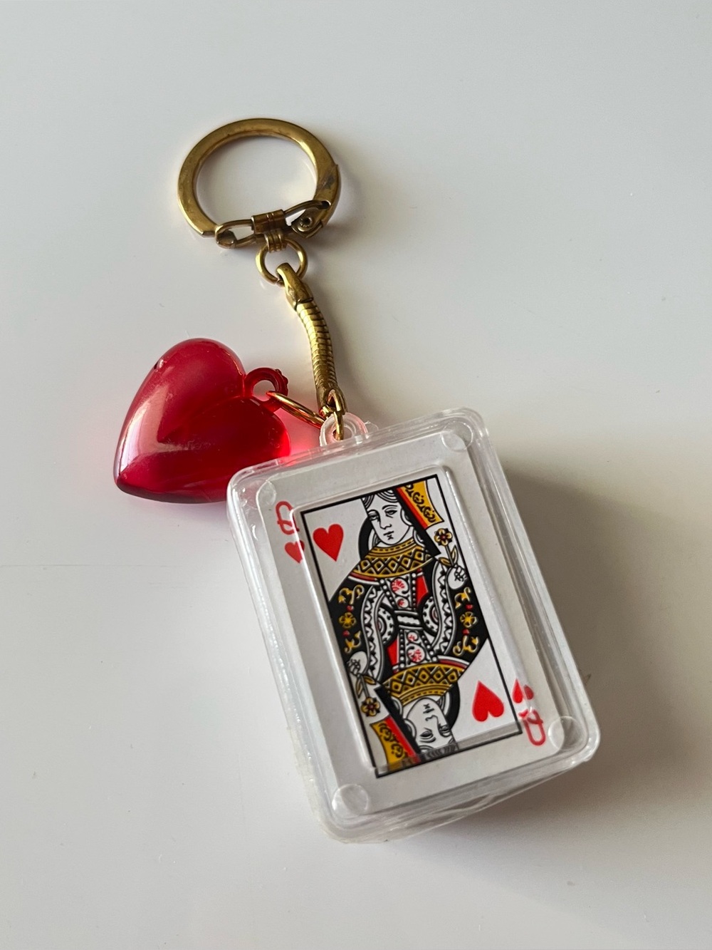 Miniature Deck of Cards Heart Keychain